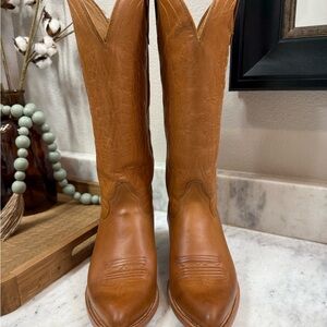 Brown Leather Cowboy Boots